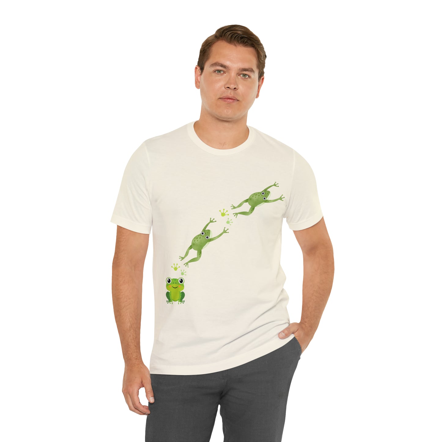 Frog Crossing- Adult, Regular Fit, Soft Cotton, T-shirt