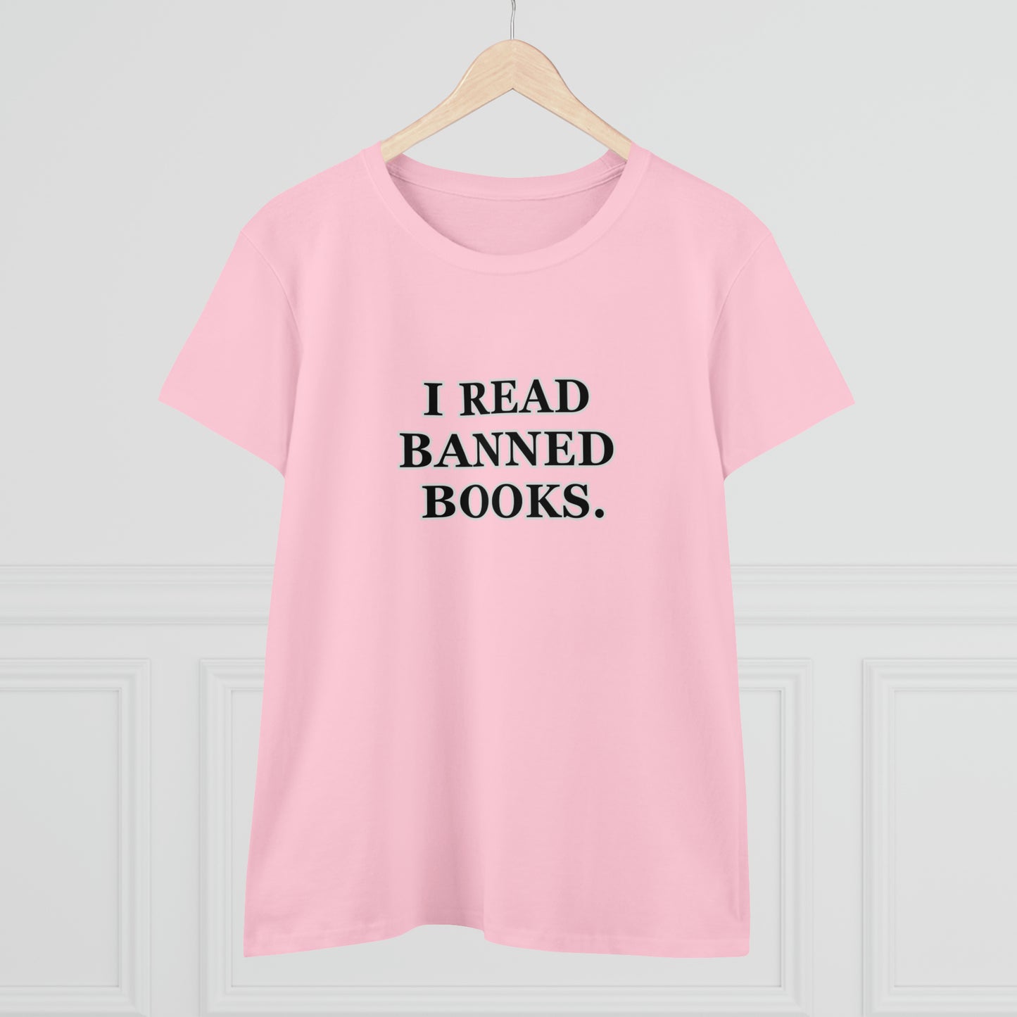 Reading, I Read Banned Books, Things, Books- Adult, Semi-fitted, Smaller Size Image T-Shirt