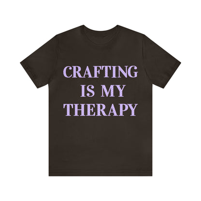 Crafting Is My Therapy- Adult, Regular Fit, Soft Cotton, T-shirt