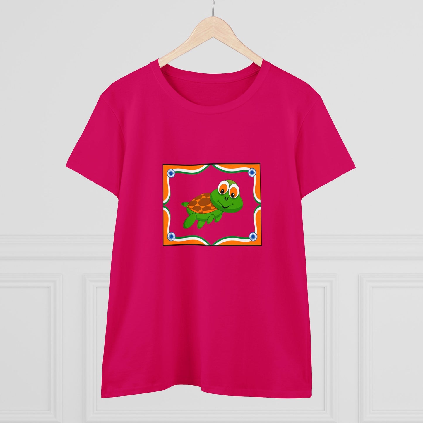 Turtle Swimming, Animals, Sports, Swimming- Adult, Semi-fitted, T-shirt