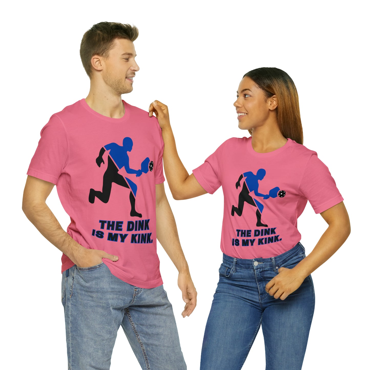 Pickleball Sports, The Dink Is My Kink- Adult, Regular Fit, Soft Cotton, Full Size Image, T-shirt