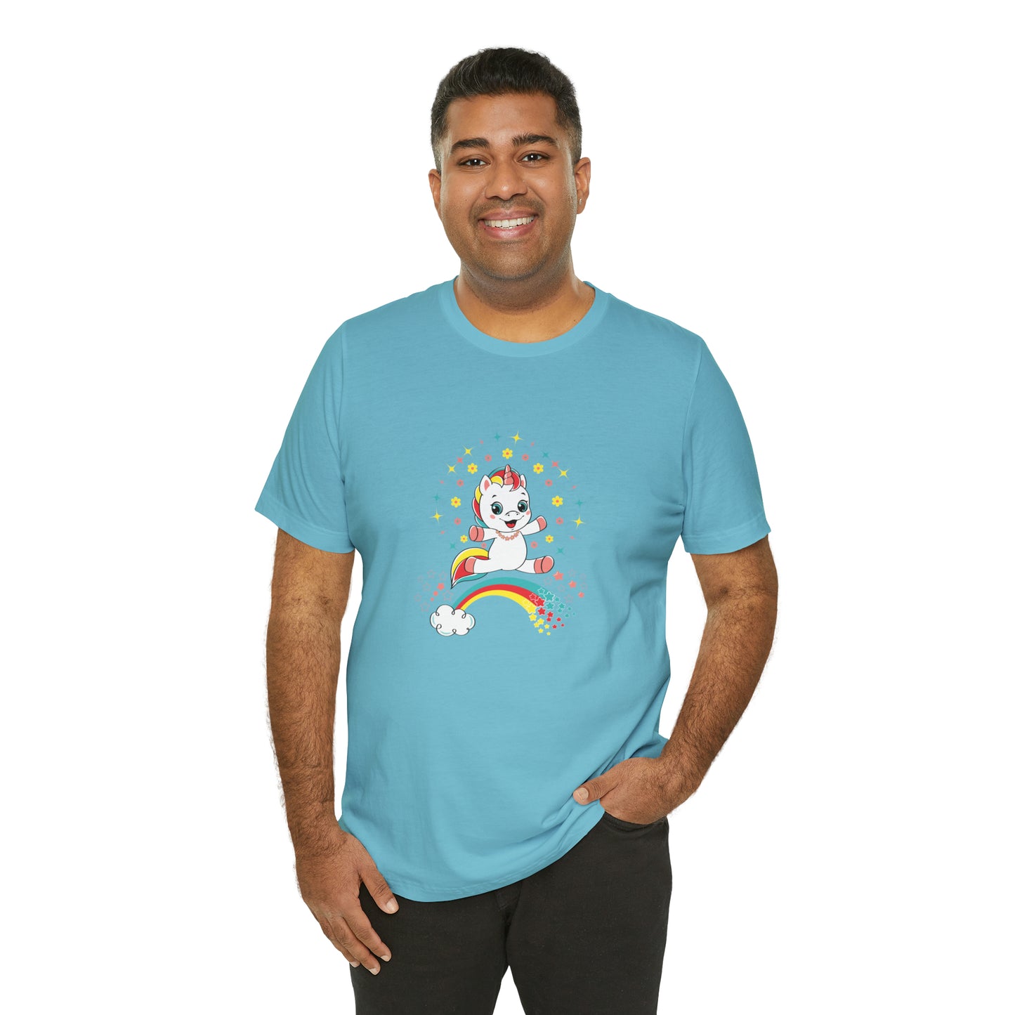 Fantasy, Unicorn, Positive, Things, Rainbow- Adult, Regular Fit, Soft Cotton, T-shirt