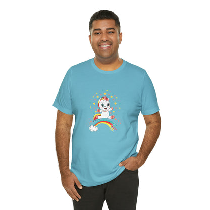 Fantasy, Unicorn, Positive, Things, Rainbow- Adult, Regular Fit, Soft Cotton, T-shirt