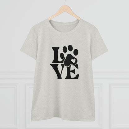 Love, Dog, Animals, Words- Adult, Semi-fitted, T-shirt