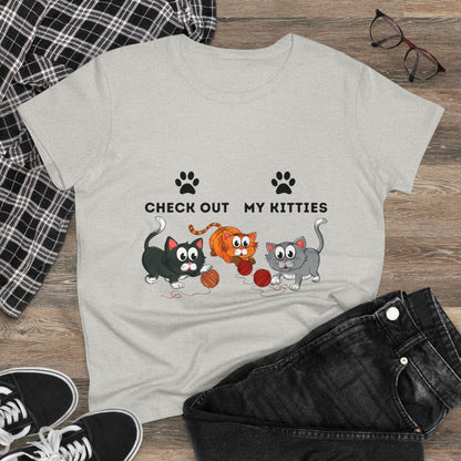 Kitty Cat T-Shirt / Check Out My Kitties Shirt / Unisex Jersey Short Sleeve Tee / Humorous Pet Clothes