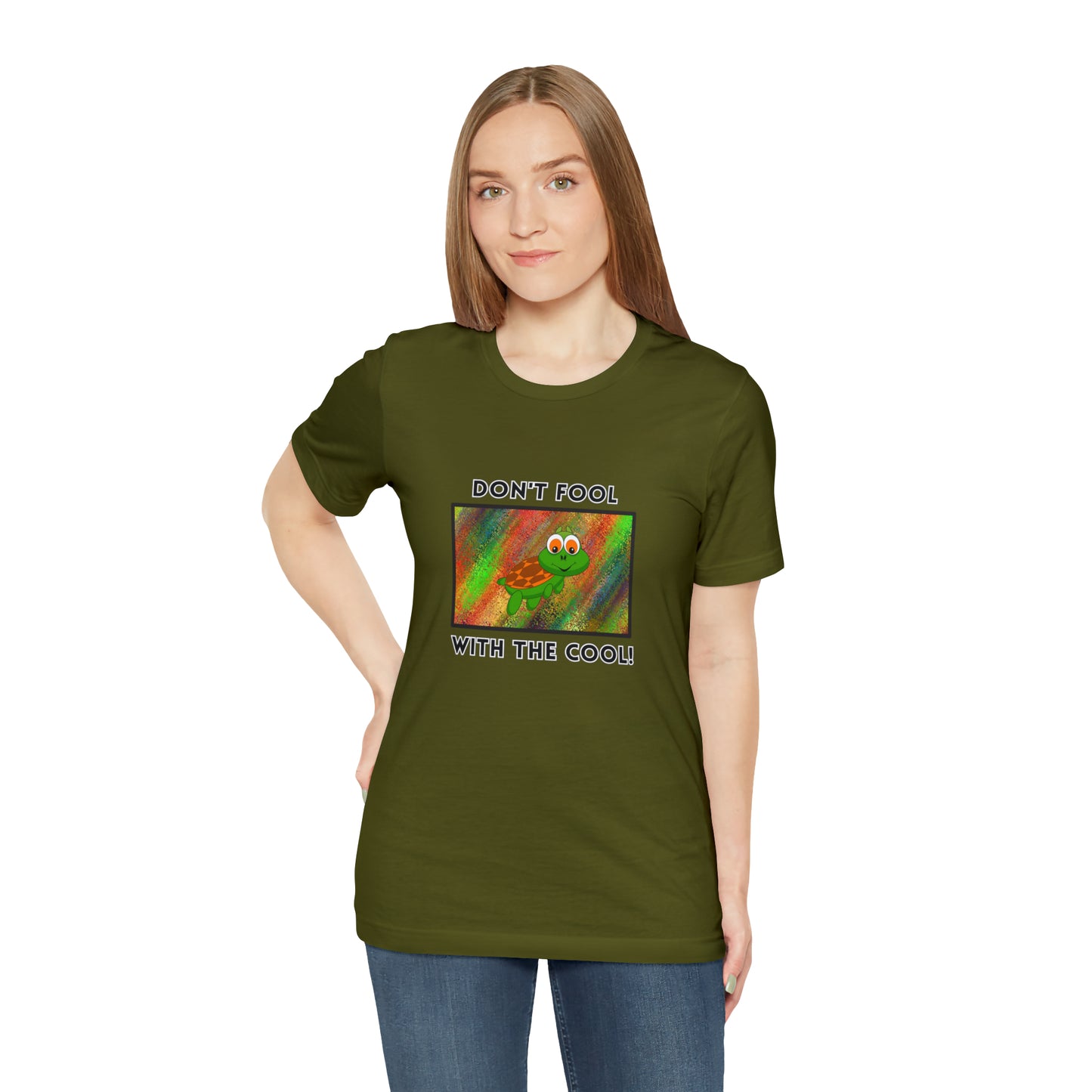 Turtle, Don't Fool With The Cool- Adult, Regular Fit, Soft Cotton, T-shirt