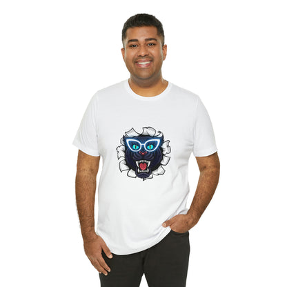 Holidays, Halloween, Animals, Felines, Funny, Sports, Panthers- Adult, Regular Fit, Soft Cotton, T-shirt