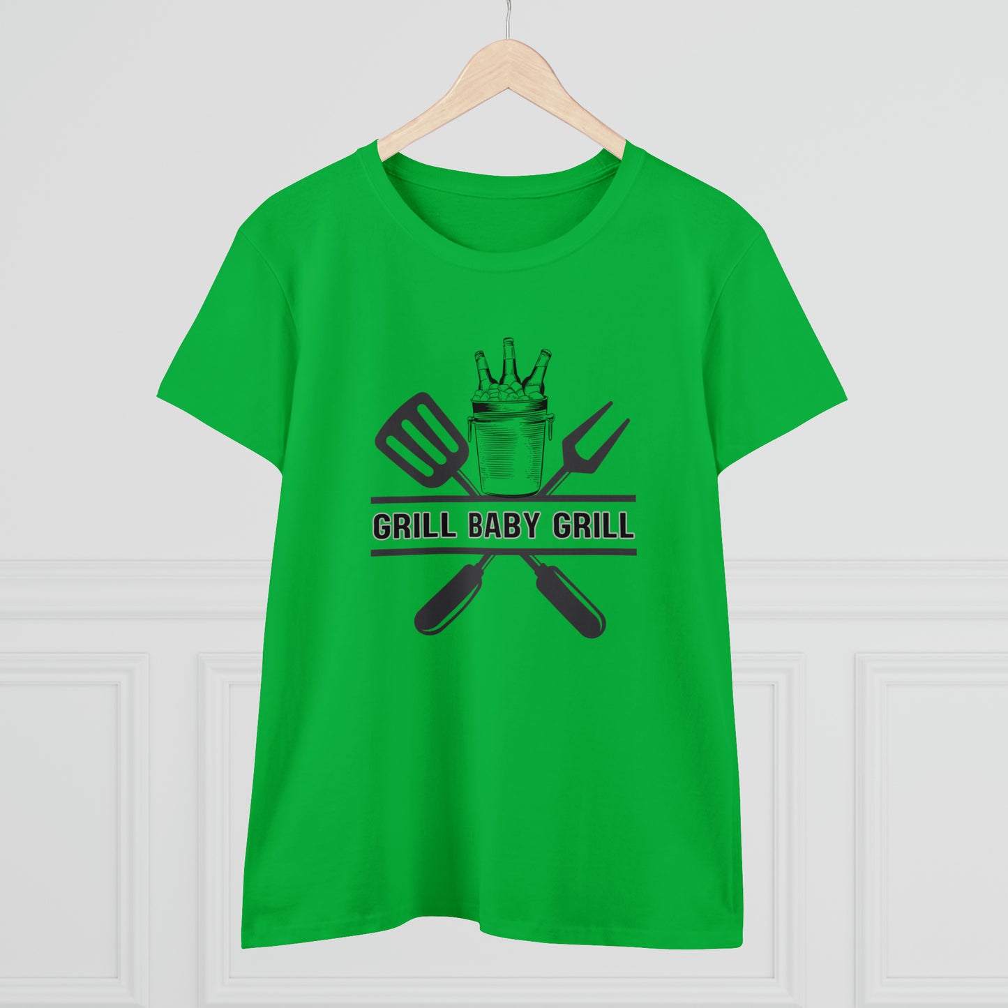 Hobby, Interests, Grilling, Grill Baby Grill, Family, Dad, Mom- Adult, Semi-fitted, T-shirt
