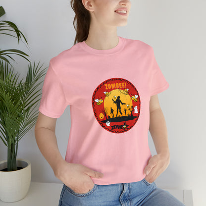 Animals, Bugs, Bee, ZOMBEE, Funny, Holiday, Halloween - Adult, Regular Fit, Soft Cotton, T-shirt
