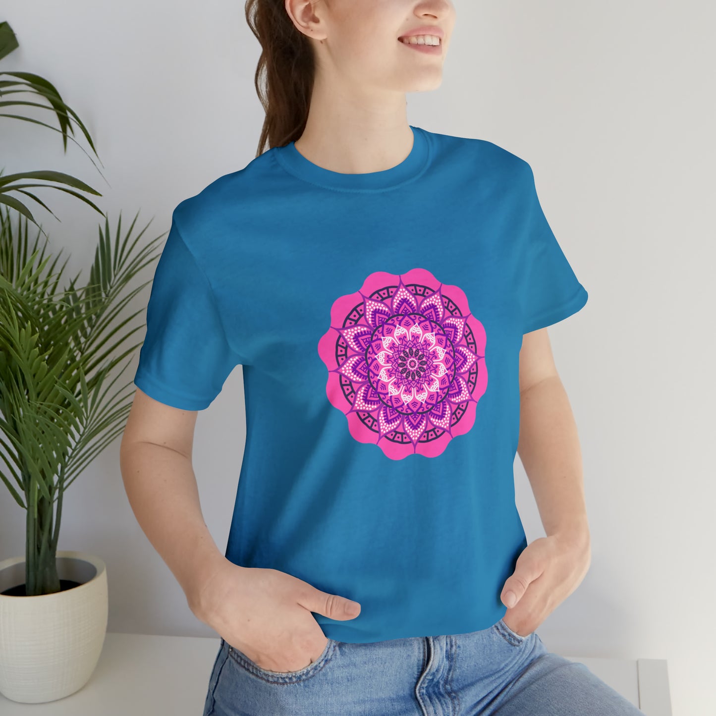 Art, Colorful, Nature, Flowers- Adult, Regular Fit, Soft Cotton,  T-shirt