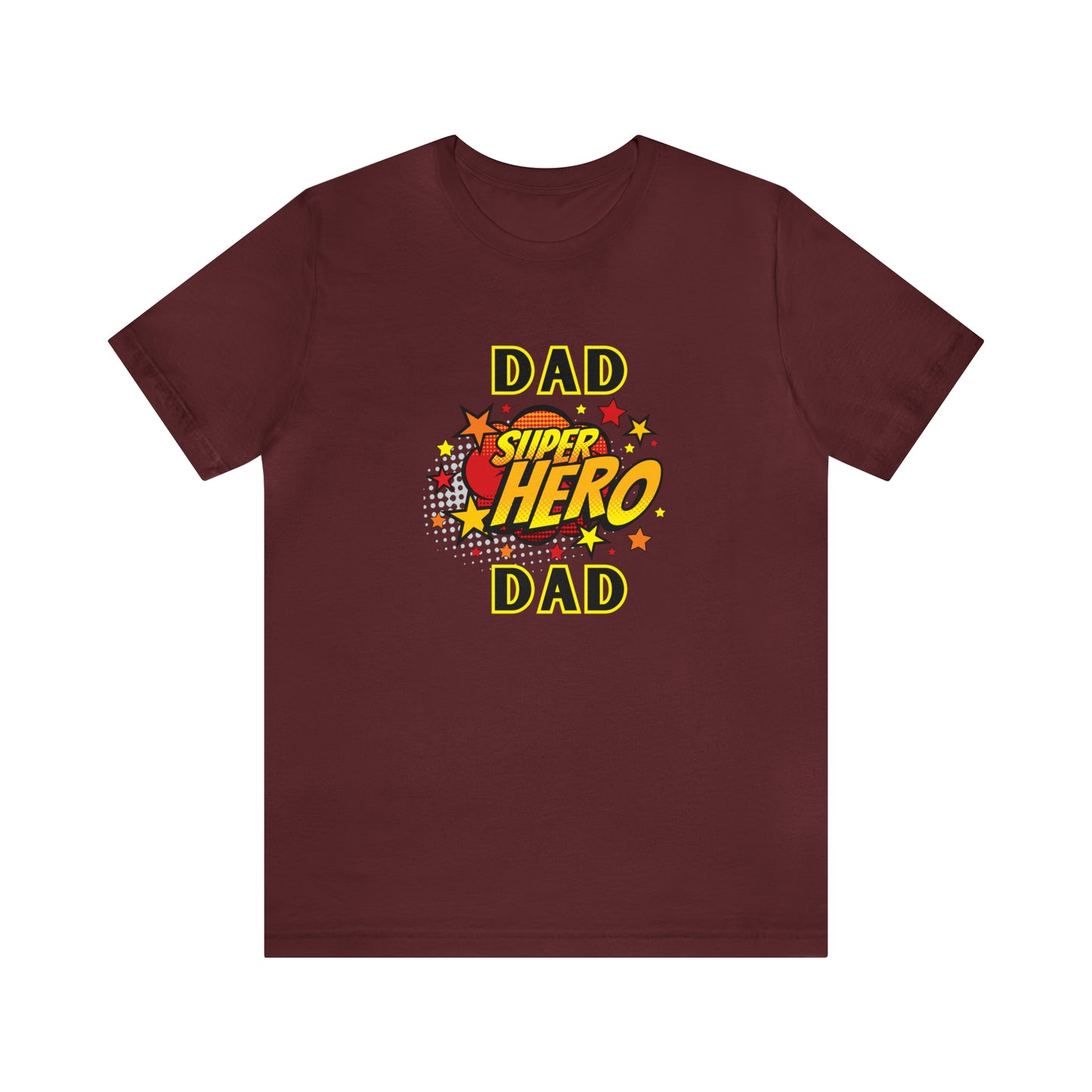 Family, Dad, Superhero, Positive- Adult, Regular Fit, Soft Cotton, T-shirt