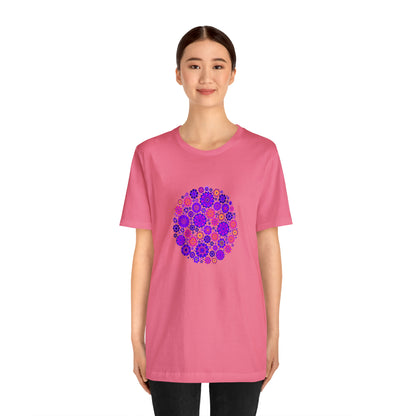 Colorful, Nature, Flowers- Adult, Regular Fit, Soft Cotton,  T-shirt