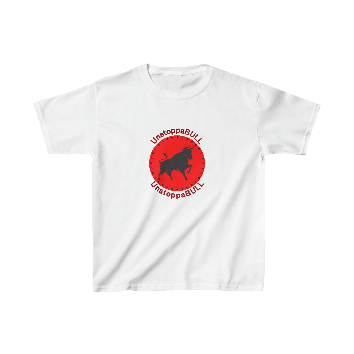 Animals, Bull, Symbol, Unstoppable, UnstoppaBULL- Kids, Child, Heavy Cotton, T-shirt