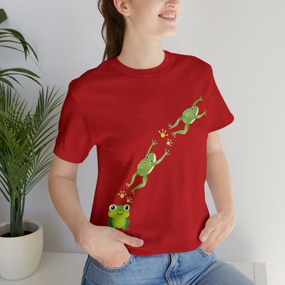 Frog Crossing- Adult, Regular Fit, Soft Cotton, T-shirt
