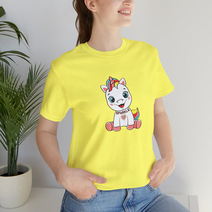 Fantasy, Unicorn, Sparkle, Positive- Adult, Regular Fit, Soft Cotton, T-shirt