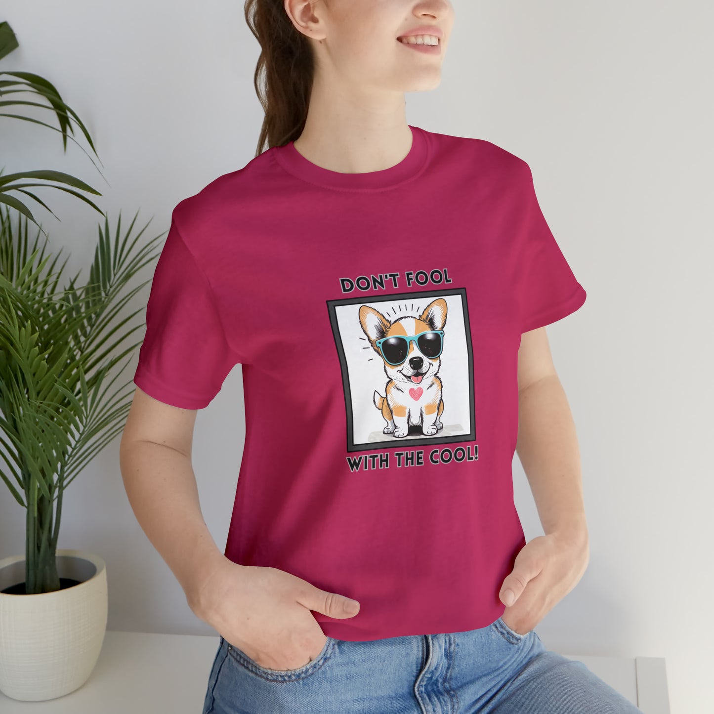Dog, Don't Fool With The Cool, Animals- Adult, Regular Fit, Soft Cotton, T-shirt
