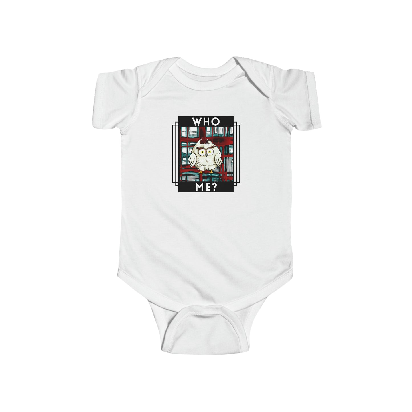 Bird, Who Me? Owl, Animals- Baby, Infant, Toddler, Soft Cotton, Onesie