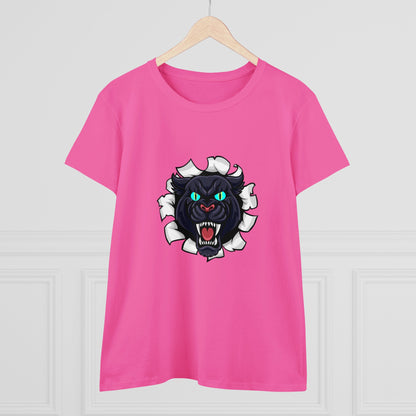 Holidays, Halloween, Animals, Felines, Sports, Football, Carolina Panthers- Adult, Semi-fitted, Smaller Size Image, T-shirt