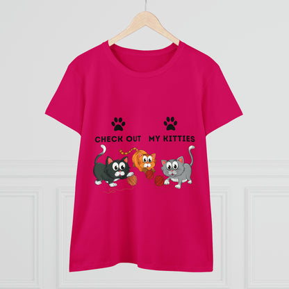 Kitty Cat T-Shirt / Check Out My Kitties Shirt / Unisex Jersey Short Sleeve Tee / Humorous Pet Clothes