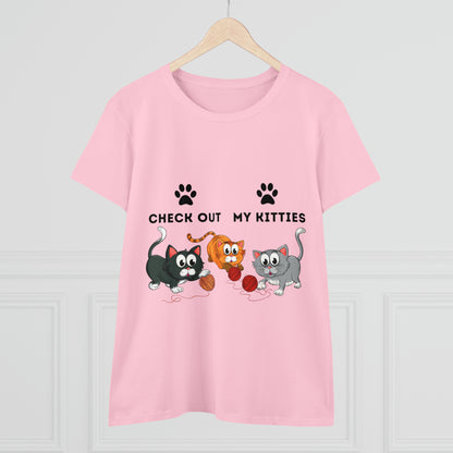Kitty Cat T-Shirt / Check Out My Kitties Shirt / Unisex Jersey Short Sleeve Tee / Humorous Pet Clothes