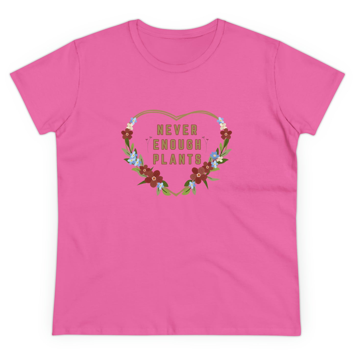 Nature, Plants, Never Enough Plants, Flowers- Adult, Semi-fitted, T-shirt