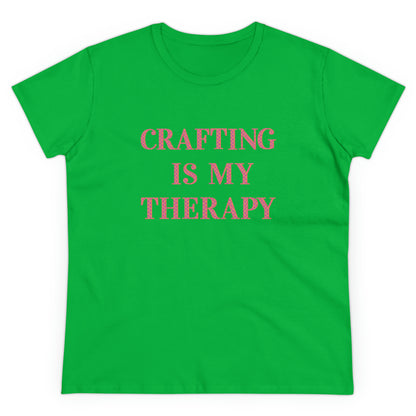 Crafting Is My Therapy- Adult, Semi-fitted, T-shirt
