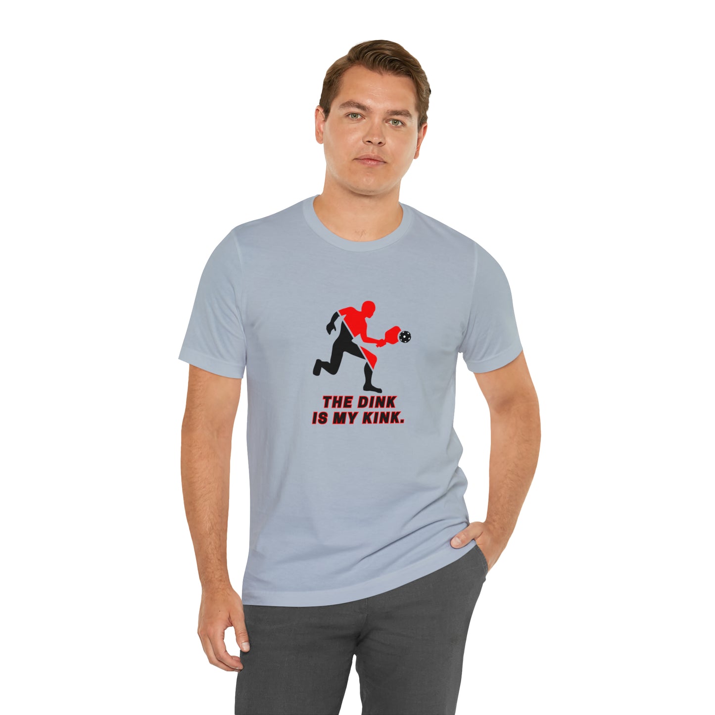 Pickleball Sports, The Dink Is My Kink- Adult, Regular Fit, Soft Cotton, Smaller Size Image, T-shirt