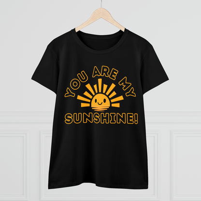 Positive, You Are My Sunshine, Happiness- Adult, Semi-fitted, Full Size Image, T-shirt