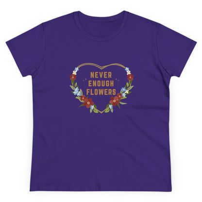 Nature, Plants, Never Enough Flowers, Plants- Adult, Semi-fitted, T-shirt