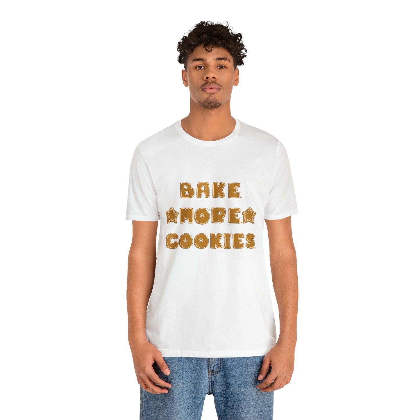 Hobby, Interests, Baking, Bake More Cookies Star, Things, Food- Adult, Full Size Image, Soft Cotton, Regular Fit Shirt