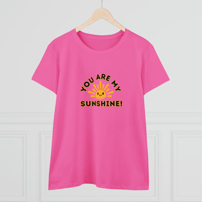 Positive, You Are My Sunshine, Happiness- Adult, Semi-fitted, Smaller Size Image, T-shirt