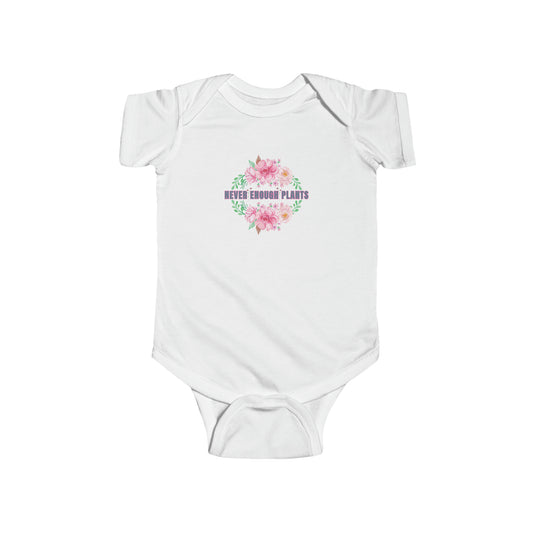 Nature, Plants, Never Enough Plants, Flowers- Baby, Infant, Toddler, Soft Cotton, Onesie