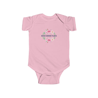 Nature, Plants, Never Enough Plants, Flowers- Baby, Infant, Toddler, Soft Cotton, Onesie