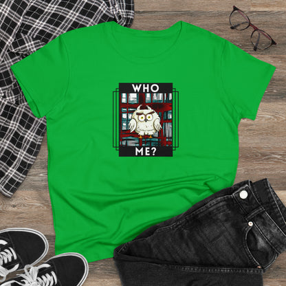 Bird, Who Me? Owl- Adult, Semi-fitted, T-shirt
