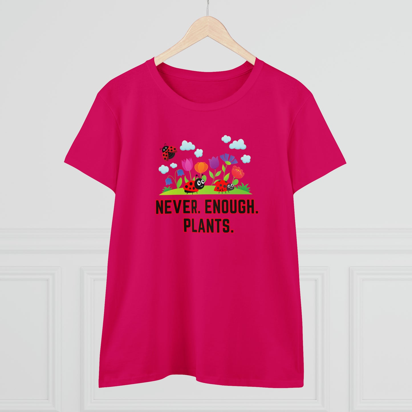 Nature, Plants, Never Enough Plants, Ladybug, Bug- Adult, Semi-fitted, T-shirt