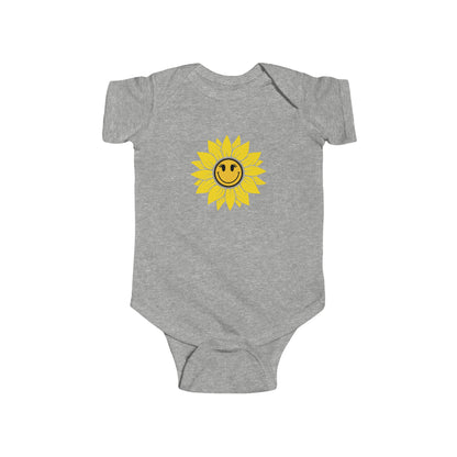 Positive, Sunflower, Nature, Gardens, Flowers, Garden- Infant, Baby, Toddler, Soft Cotton, Onesie