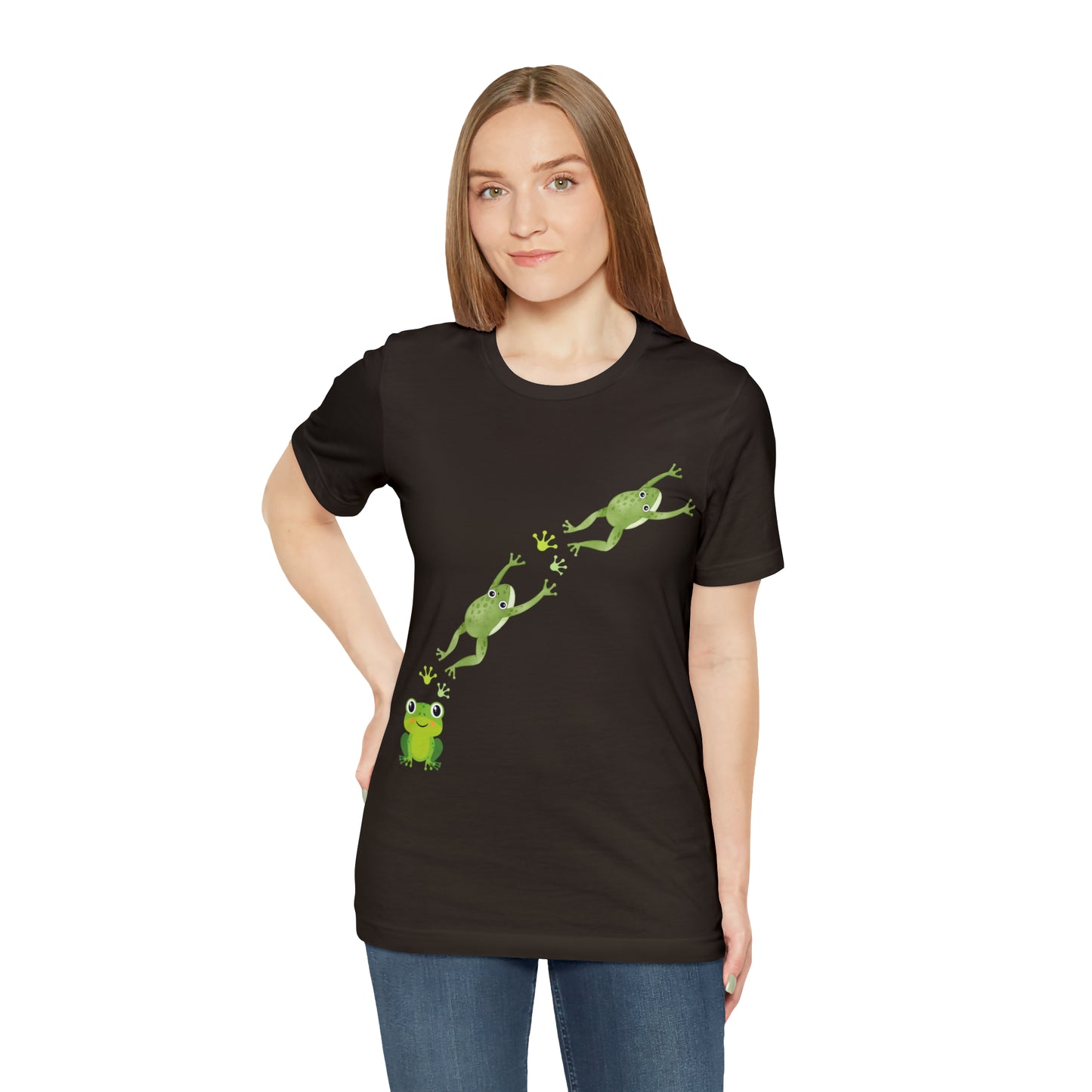 Frog Crossing- Adult, Regular Fit, Soft Cotton, T-shirt