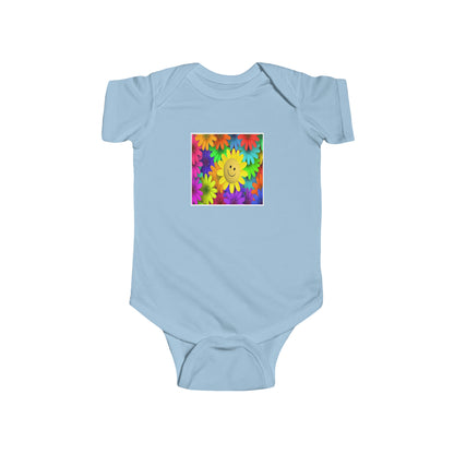 Art, Colorful, Love, Flowers, Positive- Baby, Infant, Toddler, Soft Cotton, Onesie