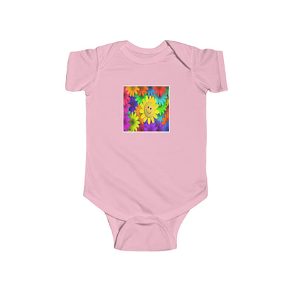 Art, Colorful, Love, Flowers, Positive- Baby, Infant, Toddler, Soft Cotton, Onesie