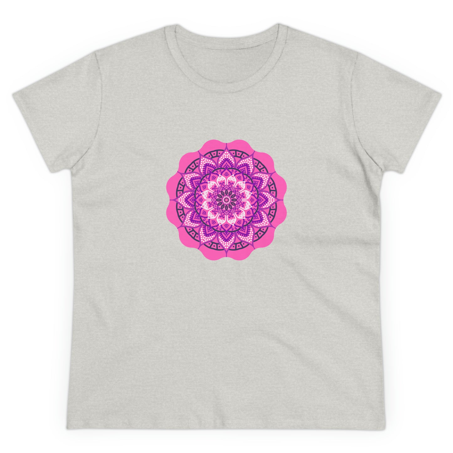 Colorful, Art, Nature, Flowers- Adult, Semi-fitted, T-shirt