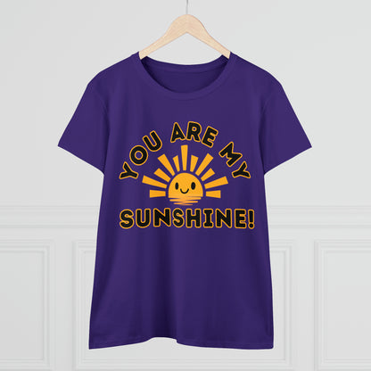 Positive, You Are My Sunshine, Happiness- Adult, Semi-fitted, Full Size Image, T-shirt