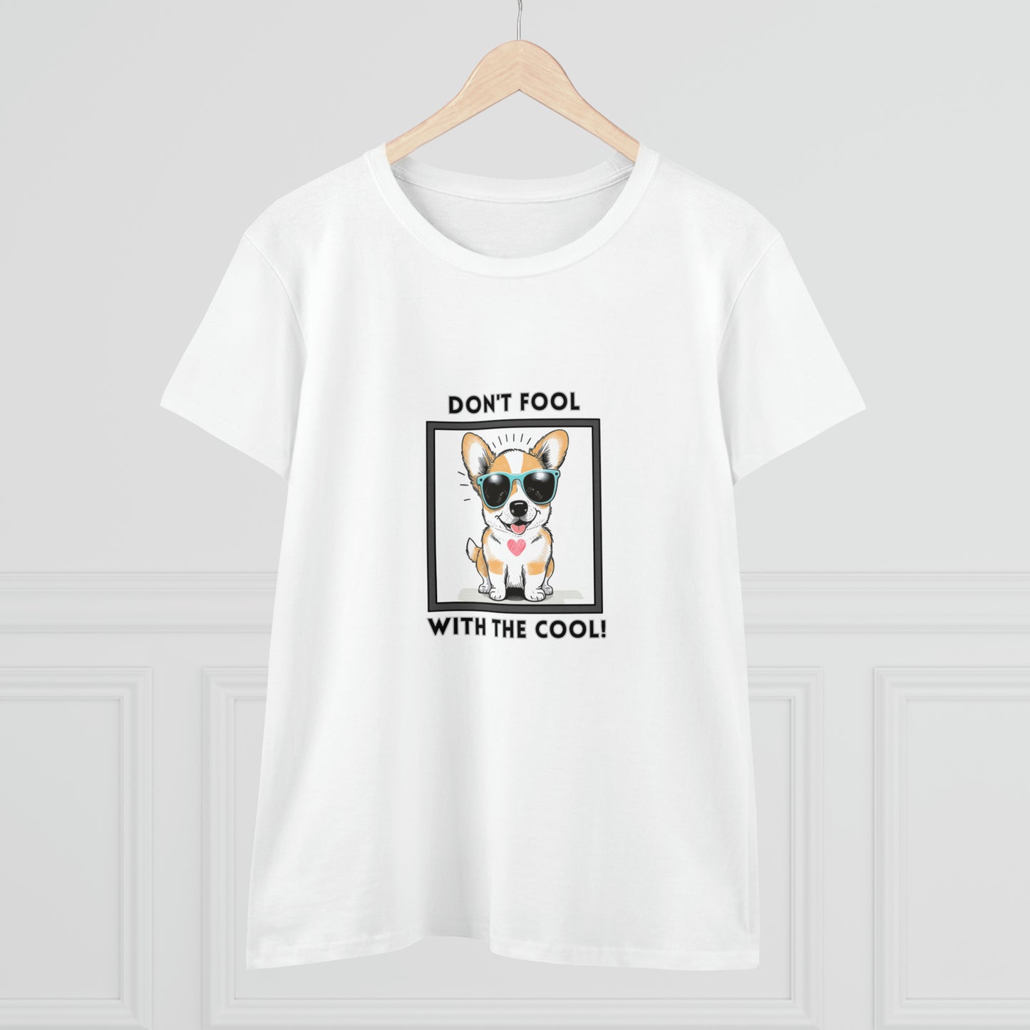 Dog, Don't Fool With The Cool, Animals- Adult, Semi-fitted, T-shirt