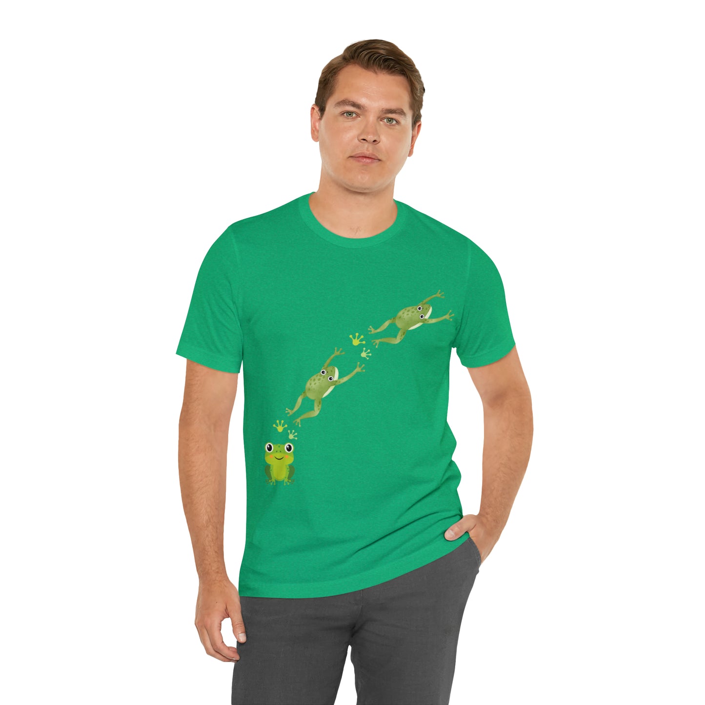 Frog Crossing- Adult, Regular Fit, Soft Cotton, T-shirt