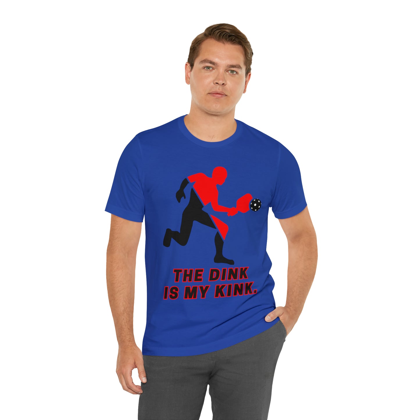 Pickleball Sports, The Dink Is My Kink- Adult, Regular Fit, Soft Cotton, Full Size Image, T-shirt