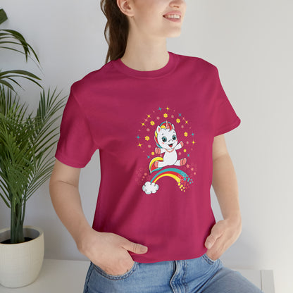 Fantasy, Unicorn, Positive, Things, Rainbow- Adult, Regular Fit, Soft Cotton, T-shirt