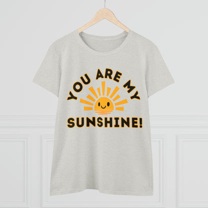 Positive, You Are My Sunshine, Happiness- Adult, Semi-fitted, Full Size Image, T-shirt