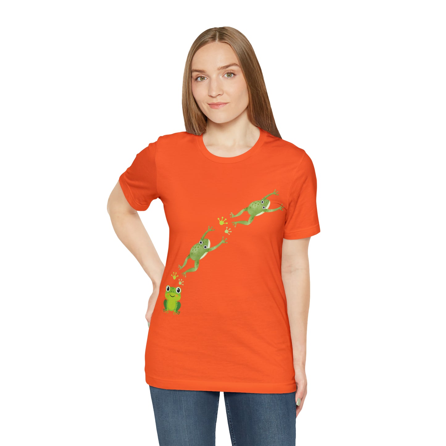 Frog Crossing- Adult, Regular Fit, Soft Cotton, T-shirt