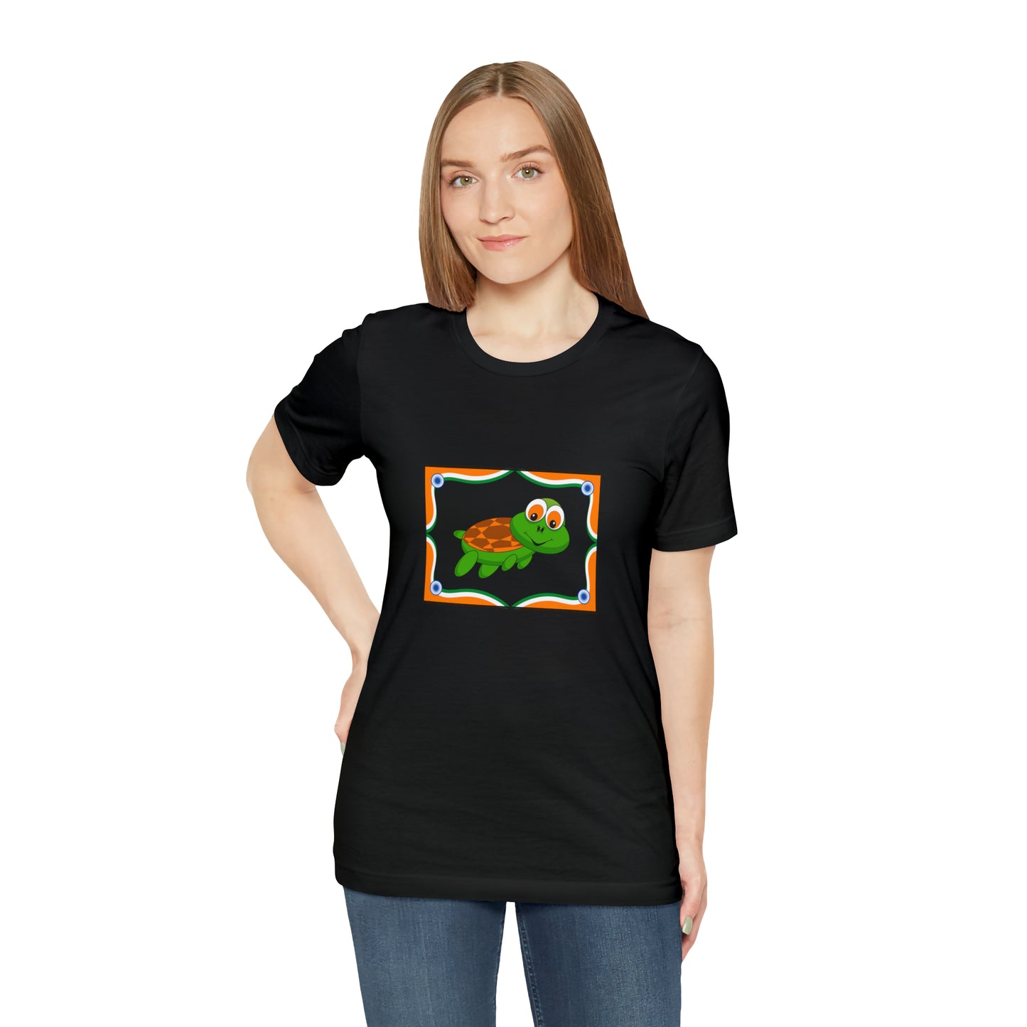 Turtle Swimming, Animals, Sports, Swimming- Adult, Regular Fit, Soft Cotton, T-shirt