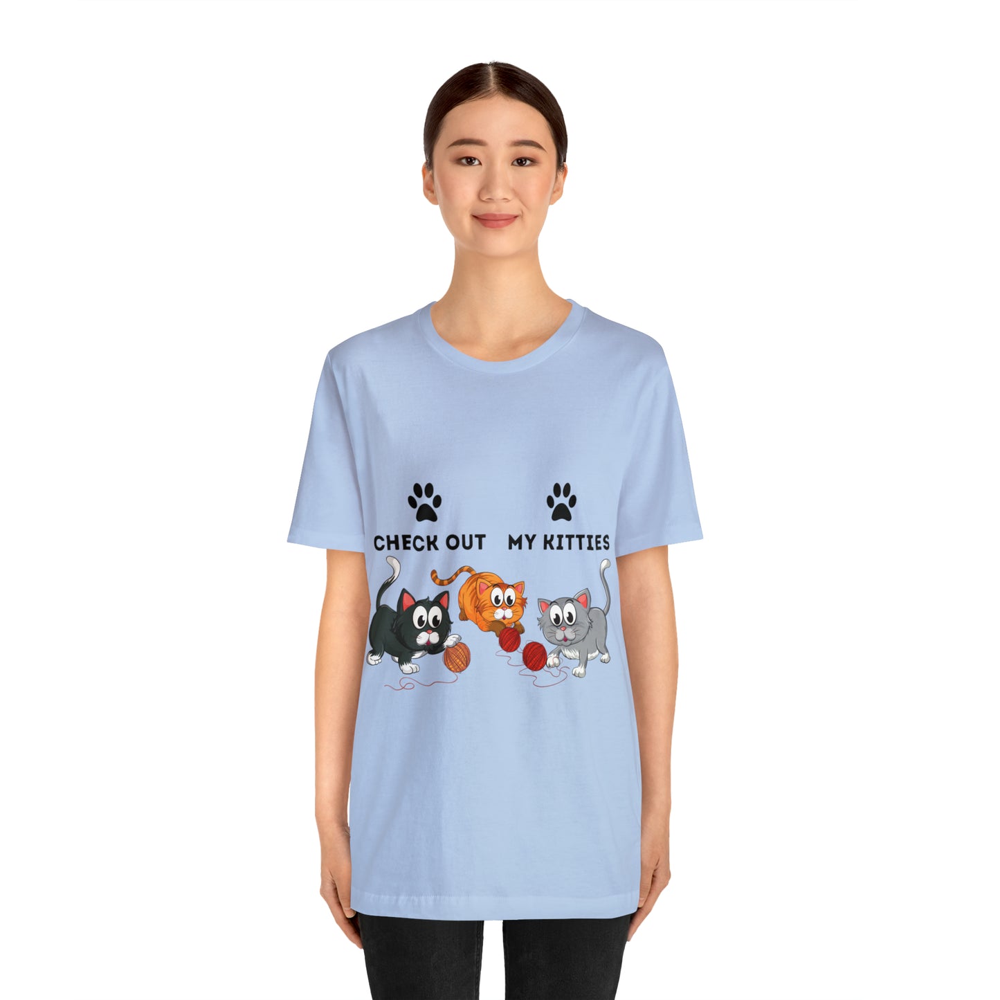 Kitty Cat T-Shirt / Check Out My Kitties Shirt / Unisex Jersey Short Sleeve Tee / Humorous Pet Clothes