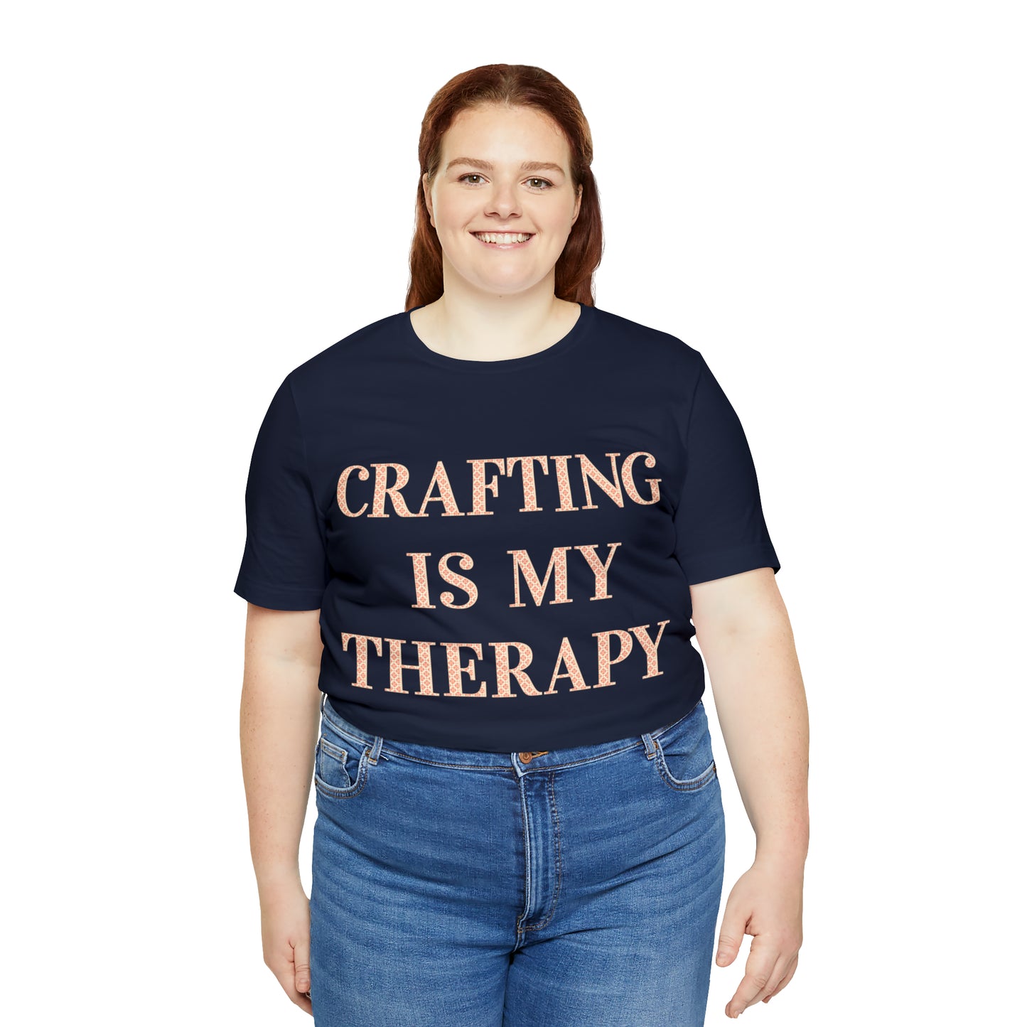 Crafting Is My Therapy- Adult, Regular Fit, Soft Cotton, T-shirt